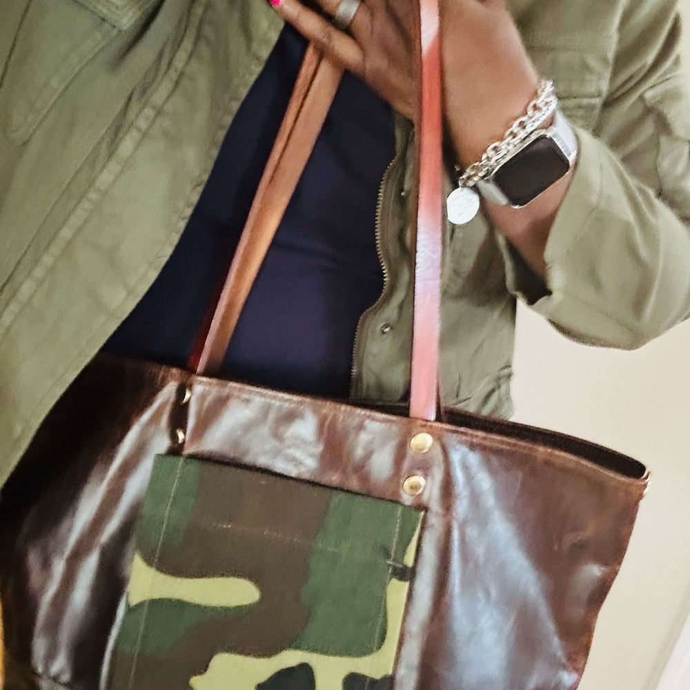 Original Leather Handcrafted Tote -NWT